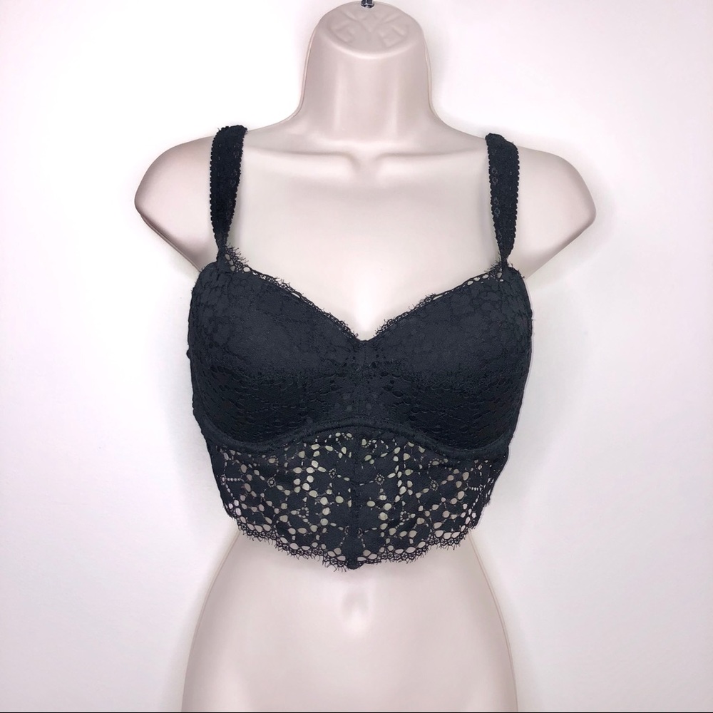 Victoria’s Secret (Pink) Black Bralette